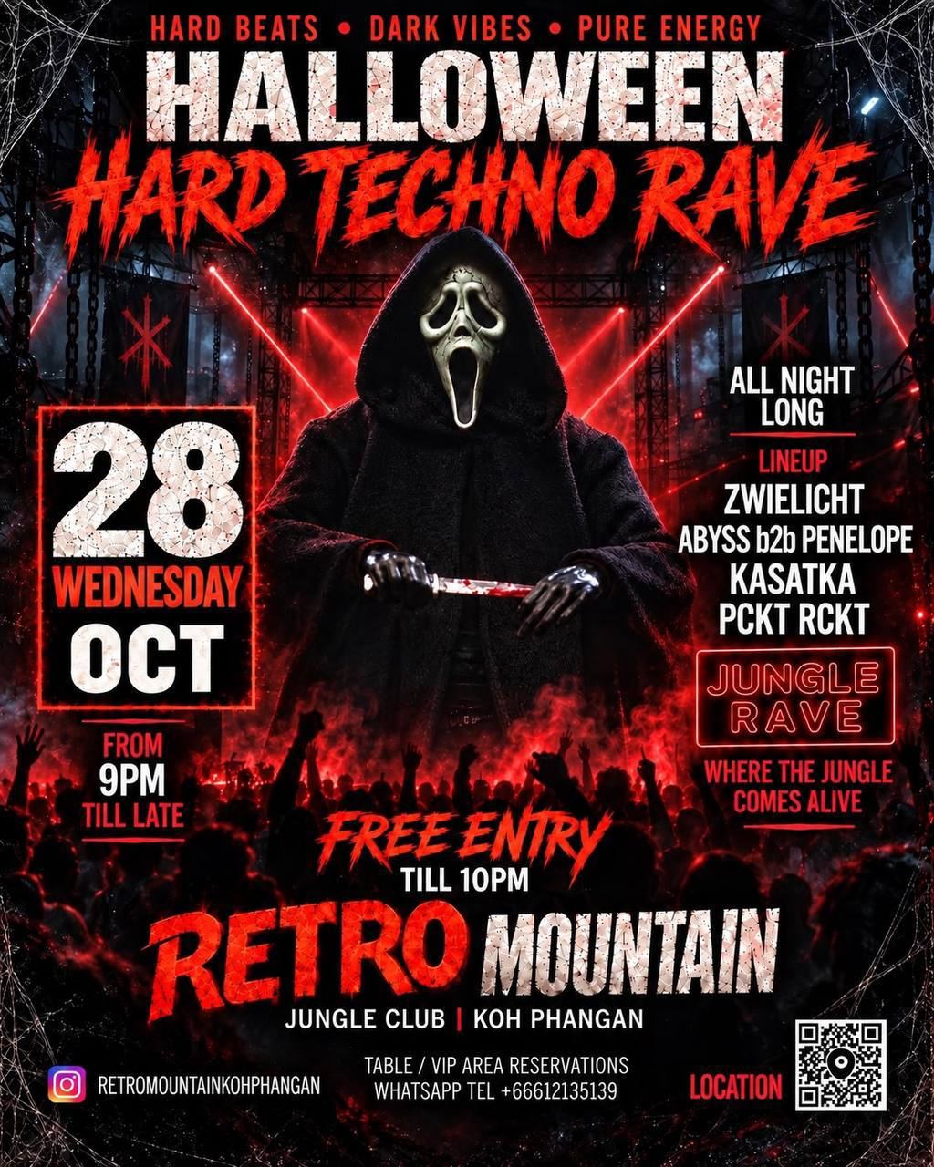 Изображение события «Halloween hard techno rave»